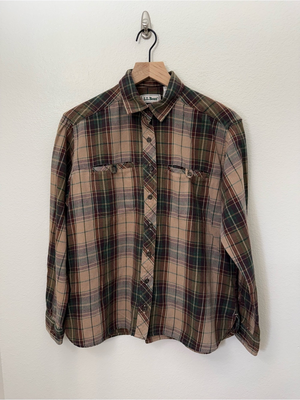 L.L. Bean Classic Long Sleeve Flannel Button Down Small